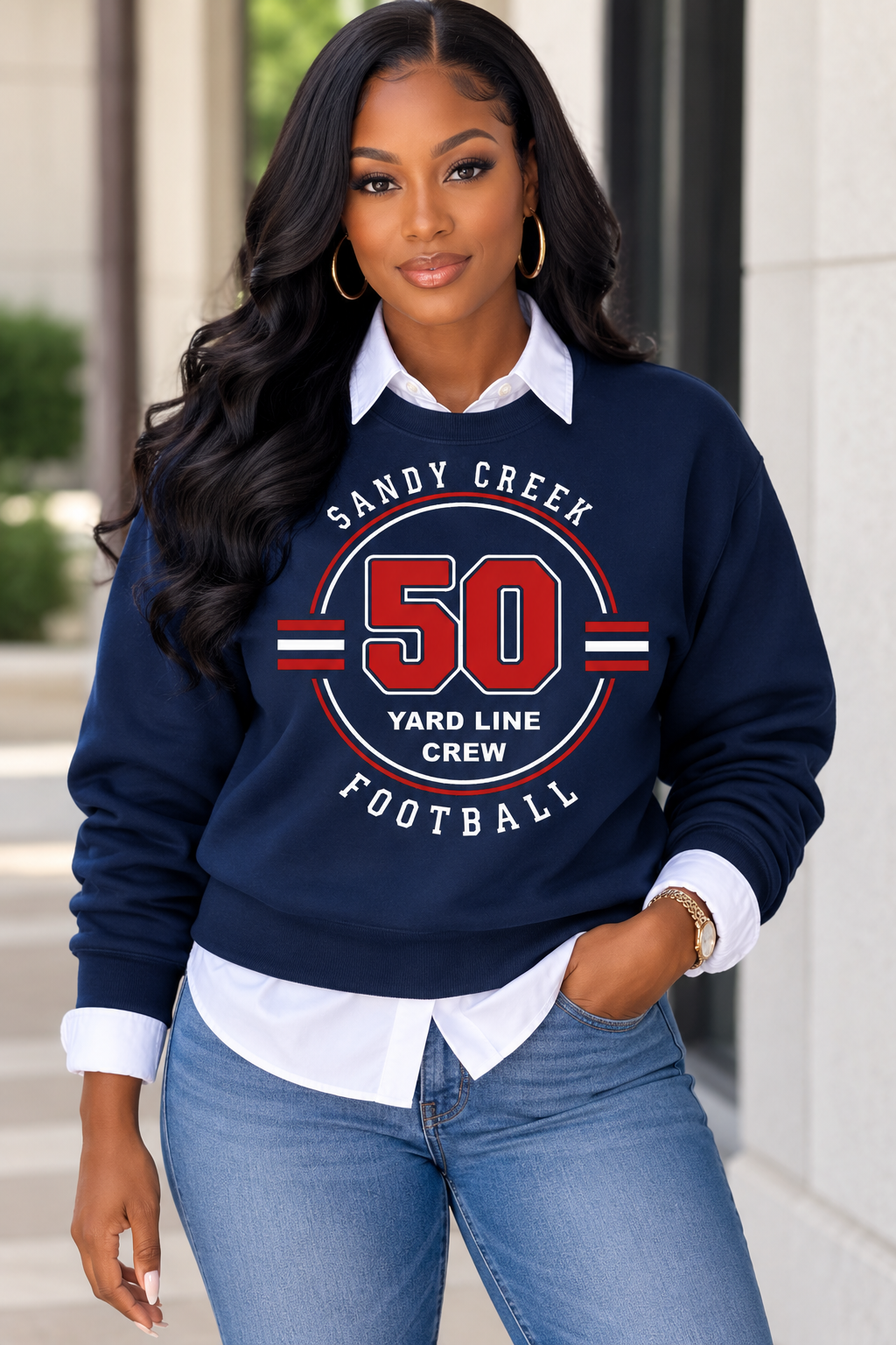 Sandy Creek 50 Yard Line Crew – Classic Circle